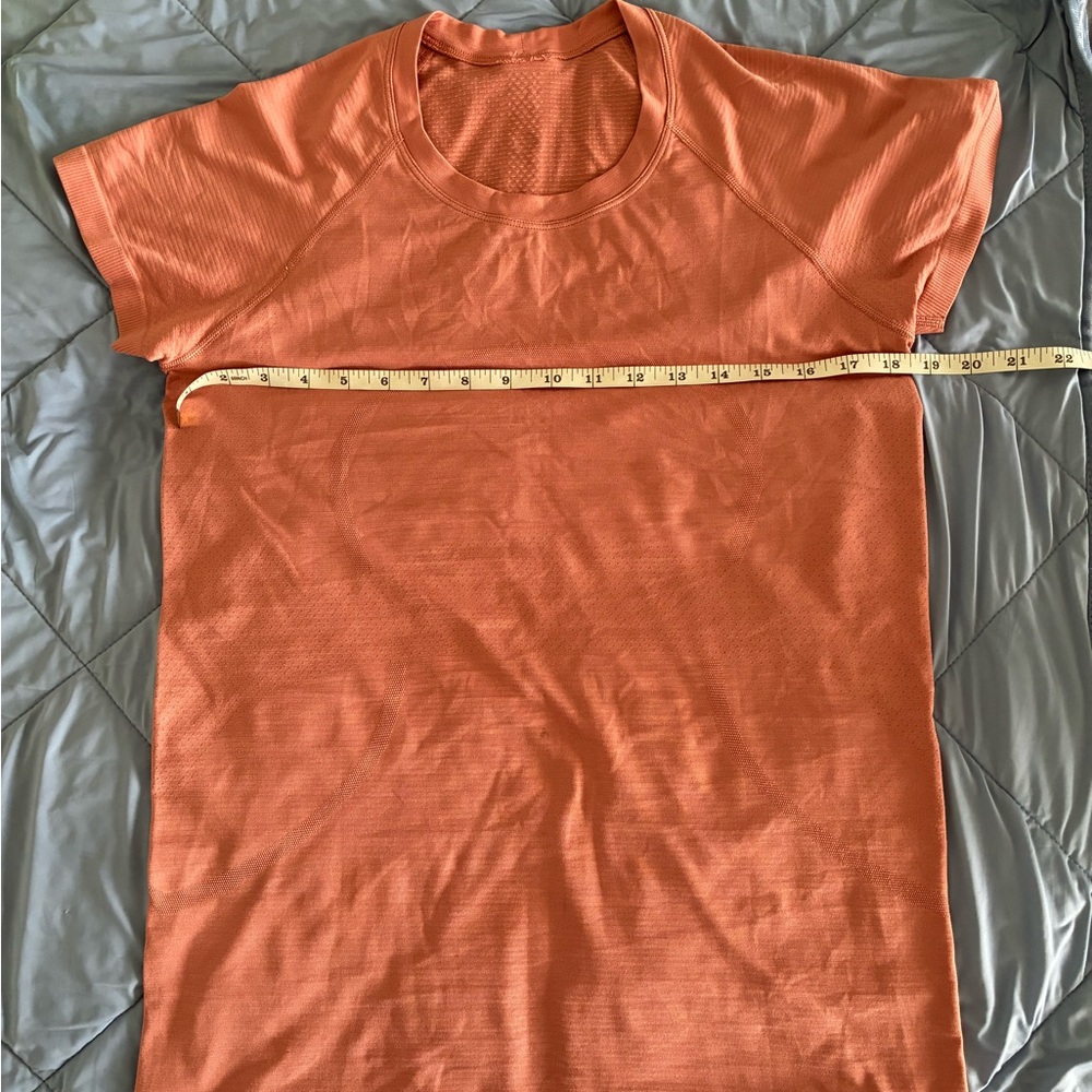 Lululemon Orange Crew Neck Performance Shirt - image 4
